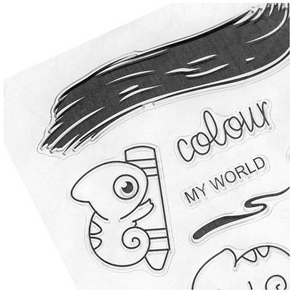 Clear Stamp (Stempel Transparan/Bening) - Colour My World Design