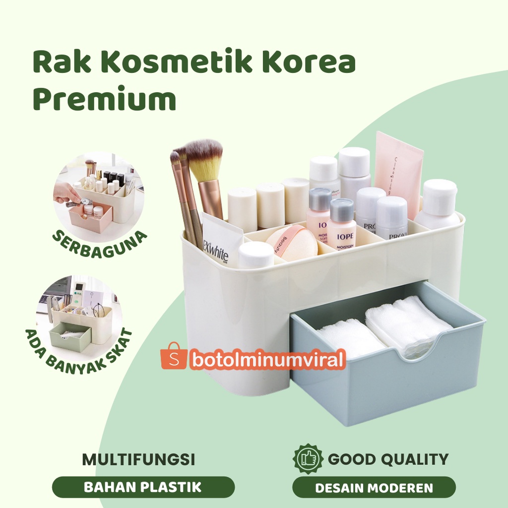 Rak Kosmetik Plastik Mini / Rak Perhiasan / Organizer Kosmetik Multifungsi PREMIUM