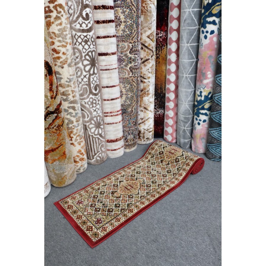 Karpet Luxury Turki Dark Red Uk. 55x230-1