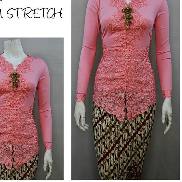 ♕ Indah KEBAYA ENCIM MODERN LENGAN PANJANG BORDIR SENADA KATUN STRETCH KEBAYA WISUDA KEBAYA KATUN KEBAYA AKAD KEBAYA HITAM S M L XL XXL 9864 D ♟