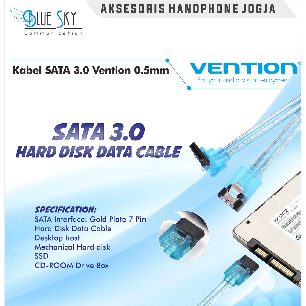 KABEL SATA 3.0 VENTION 0.5M / KDDSD