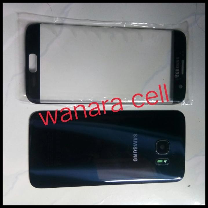 Backdoor Back Door Dan Kaca Lcd Fullset Samsung S7 Edge Hitam Original