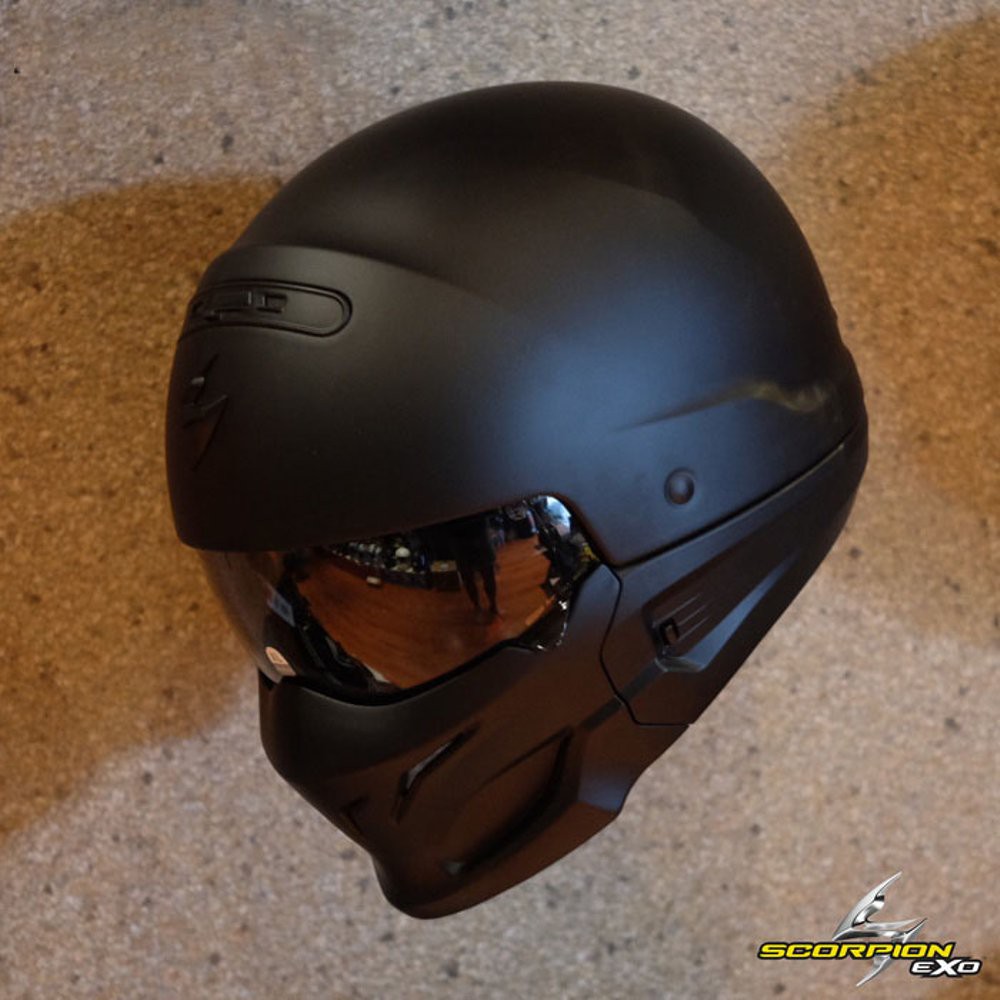 Scorpion Exo Combat - Matt Black Terbaik