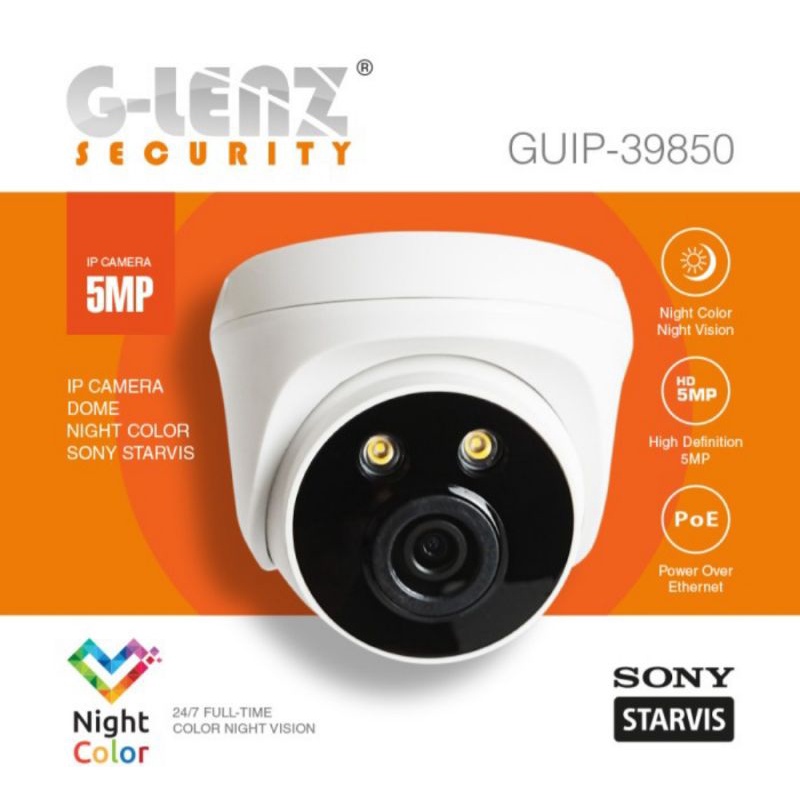 GLENZ CCTV INDOOR NIGHT COLOR TECH - CAMERA GUIP 39850 IPCAMERA 5MP