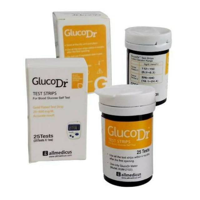 Strip Gluco Dr Biosensor/Strip GlucoDr Isi 25/GlucoDr AGM-2100