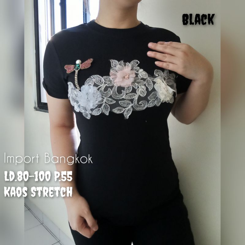 Bangkok#kaos Import bunga 3D