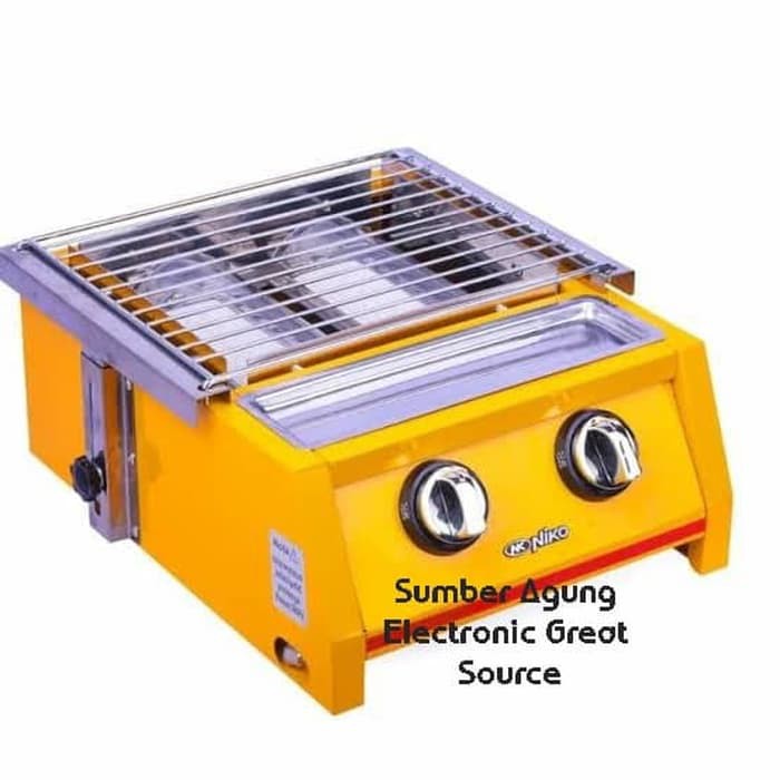 Kompor Gas Pemanggang 2Tungku Niko NKGR2 GR2 Grill Gas Stove Untuk Bar