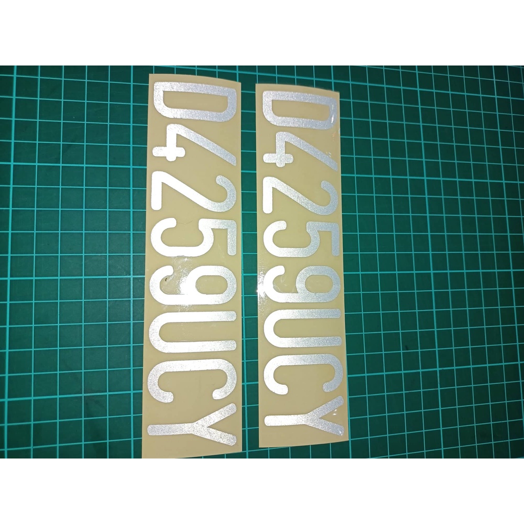 STIKER STICKER NOMOR PLAT NOMOR MOTOR MOBIL REQUEST SESUAI NOMORNYA NYALA VIRAL MURAH
