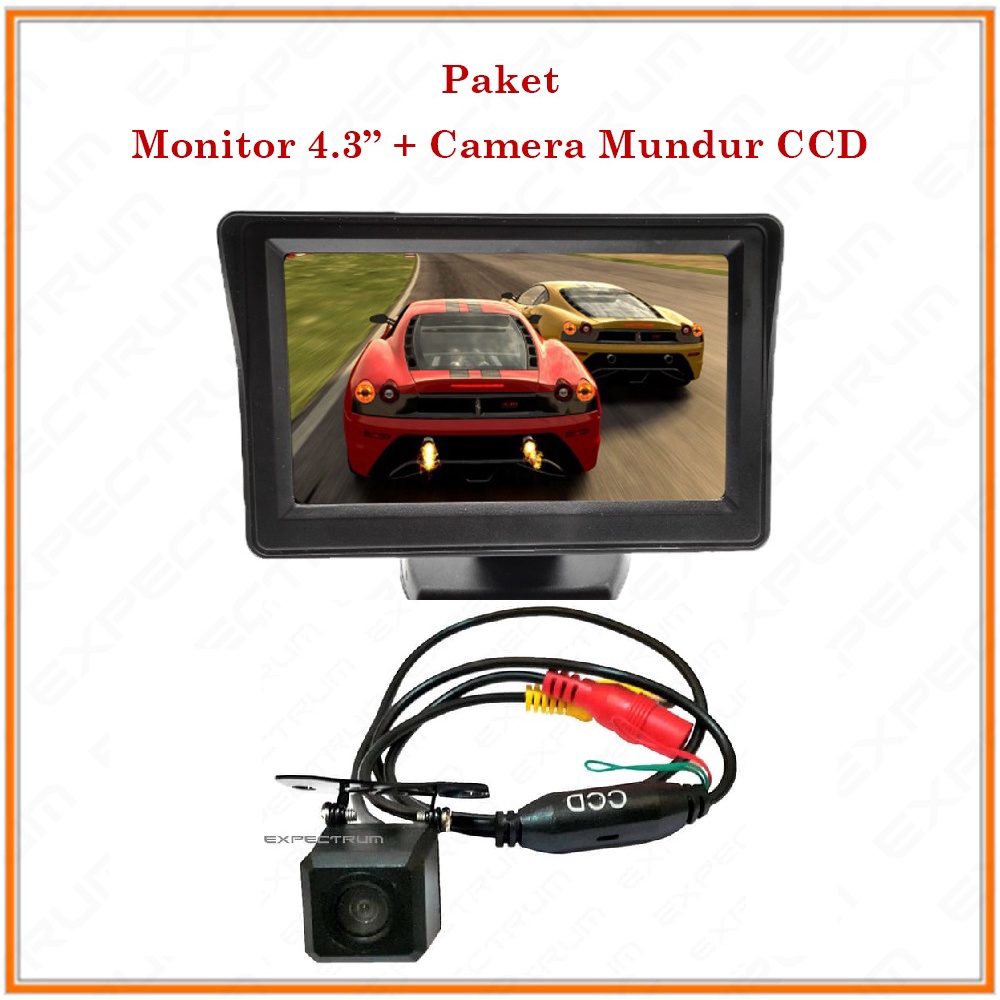 Monitor TV Ondash 4.3 inch - PAKET Monitor TV 4.3 inch &amp; Kamera CCD