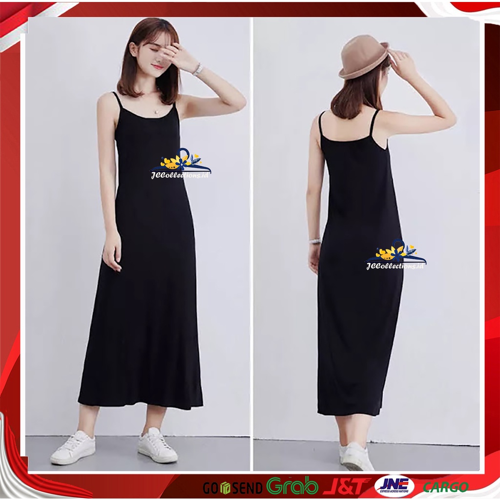 Long Dress Sexy Camisoles Singlet Tali kecil Wanita Gaya Korea Maylleen - JCCollections