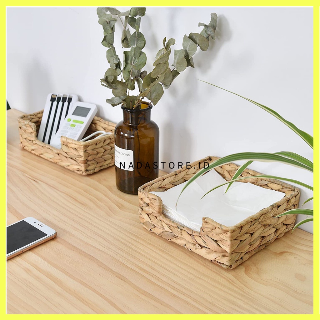 NADASTORE - Waterhyacinth napkin holder / baki tempat tisu / tempat tisu meja