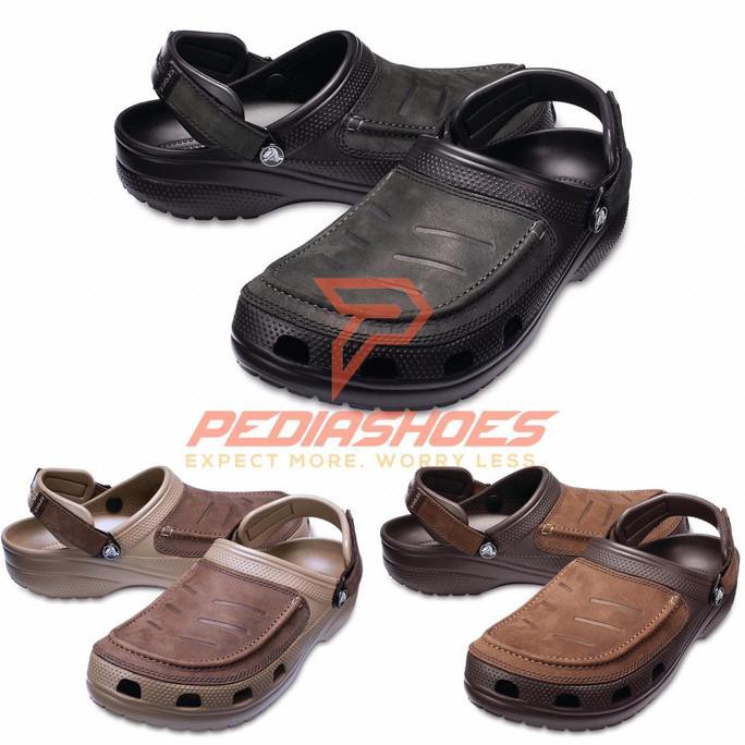 ( BISA COD ) Sendal Pria Crocs Original Yukon Vista - Hitam, 40 DISKON Kode 392