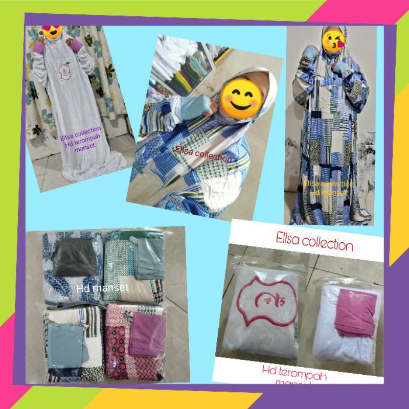 Mukenah hadramaut terompah manset