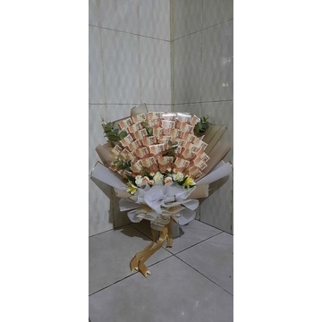 Buket uang 50 lembar