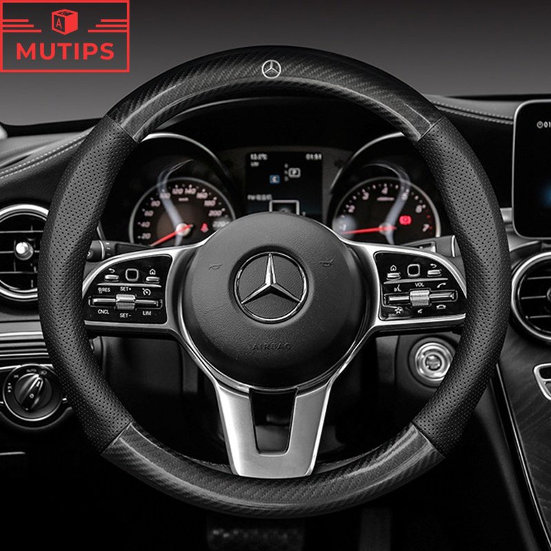 Cover Stir Mobil Bahan Kulit carbon fiber Untuk Mercedes Benz W207 W211 W205 W212 W204 W213 W218 W222 W220 W206 W124