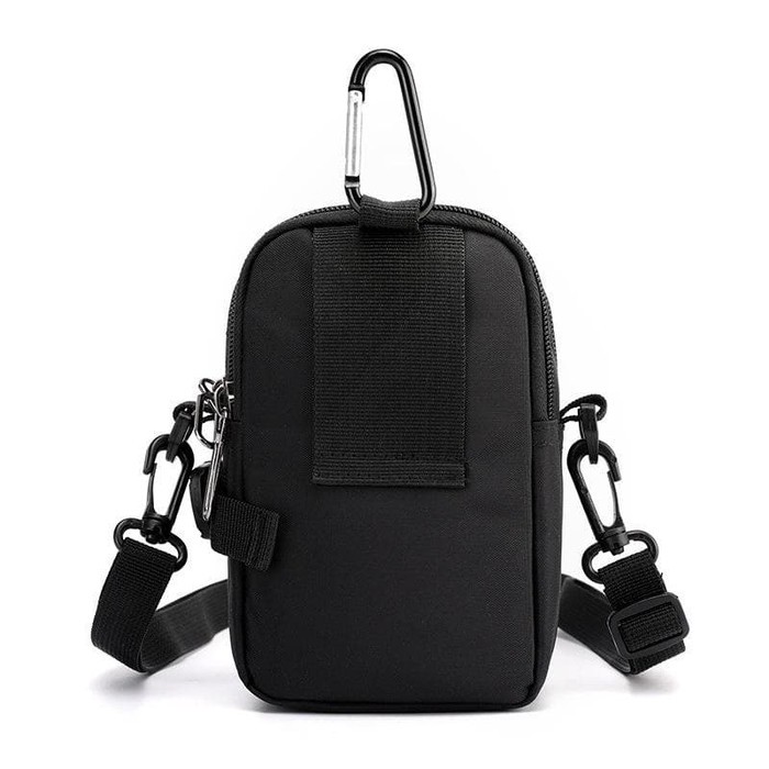 (COD)  Tas Selempang Hp Multifungsi Slingbag Tas Pria Pinggang Suoyate 130 - Hitam 78911