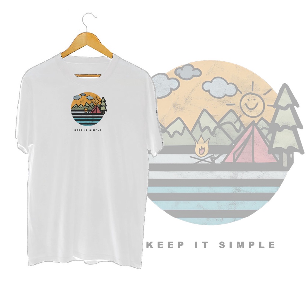 KAOS OVERSIZE KEEP IT SMILE T-SHIRT