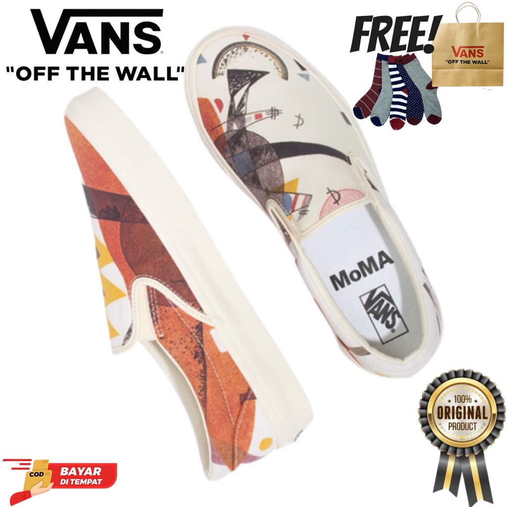 SALE DISKON! V4NS SLIP ON MOMA &quot;KANDINSKYWASSILY&quot; 100% ORIGINAL BNIB