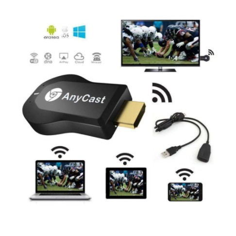 Wireless display dongle hdtv anycast 2 core airplay-dlna-miracast-cloud streaming m9 plus m9+