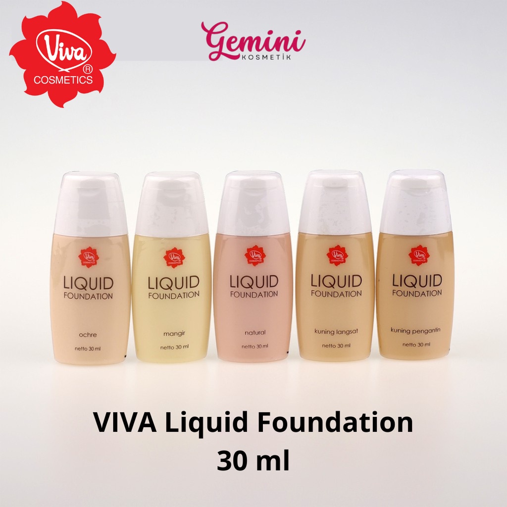 VIVA Liquid Foundation / Alas Bedak 30ml Kuning Langsat Natural Mangir