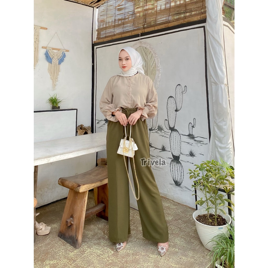 8872 Kulot Cringkel Full Karet Highwaist Anti Ngatung - Hanna SJJ