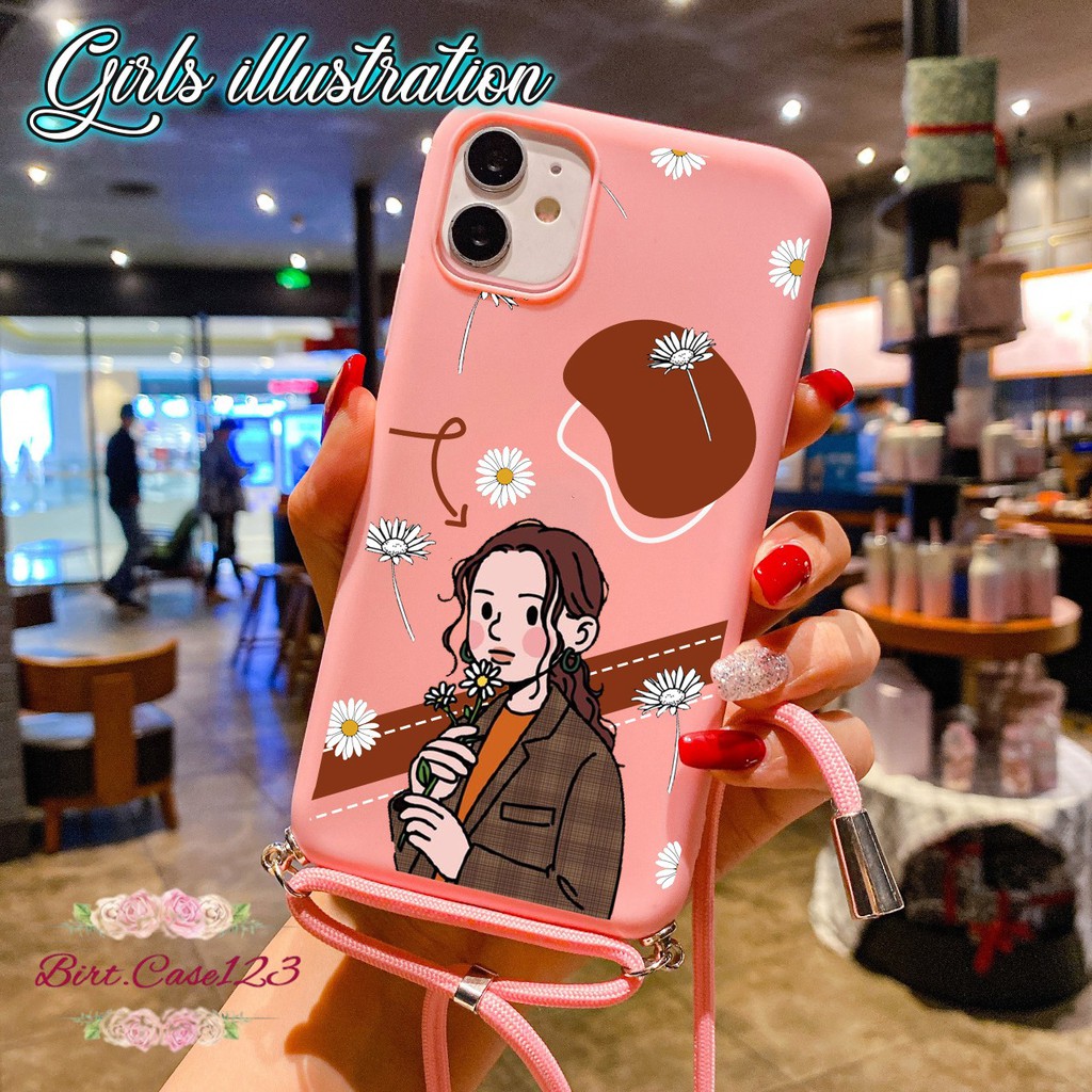 SOFTCASE SLINGCASE TALI LANYARD CANDY GIRLS OPPO VIVO XIAOMI SAMSUNG REALME IPHONE ALL TYPE BC5660