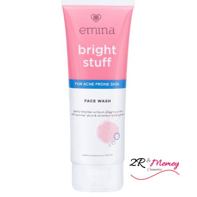 ❤️ MEMEY ❤️ EMINA Bright Stuff For Acne Prone Skin Face Wash 50ml - 100ml