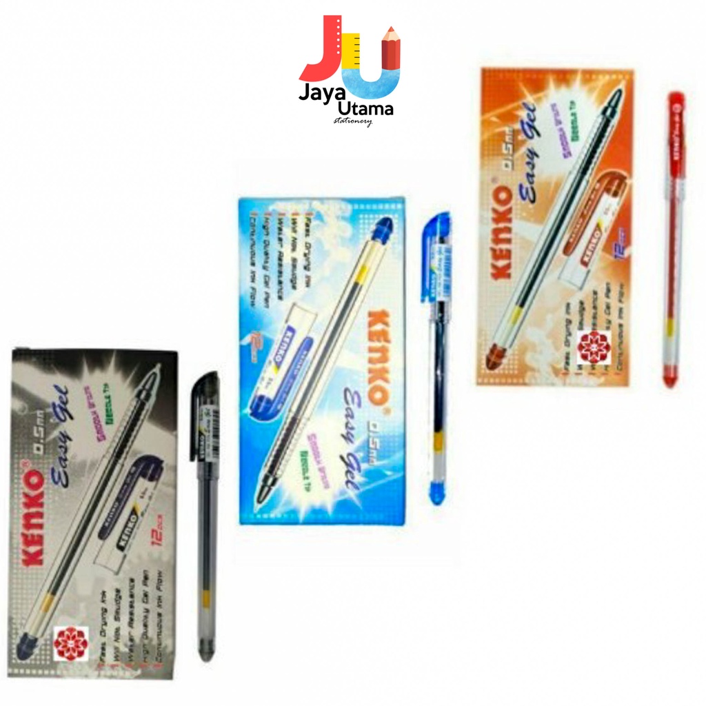 

Kenko Pulpen Pen Easy Gel Black 0.5 Mm