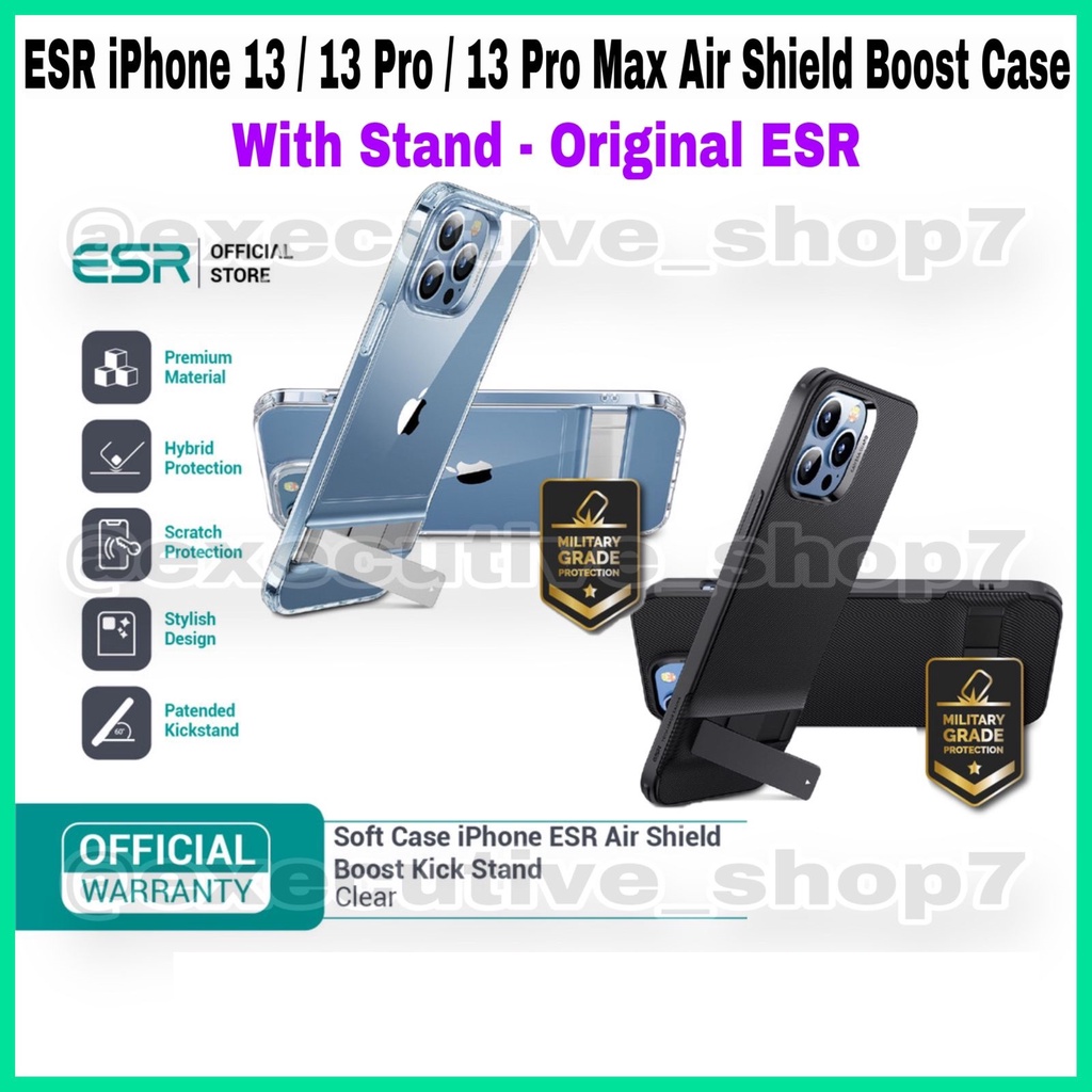 ESR iPhone 13 / 13 Pro / 13 Pro Max Air Shield Boost Case with Stand - Original ESR - 501033 / 501263 / 501034 / 501035 / 501036 / 501037