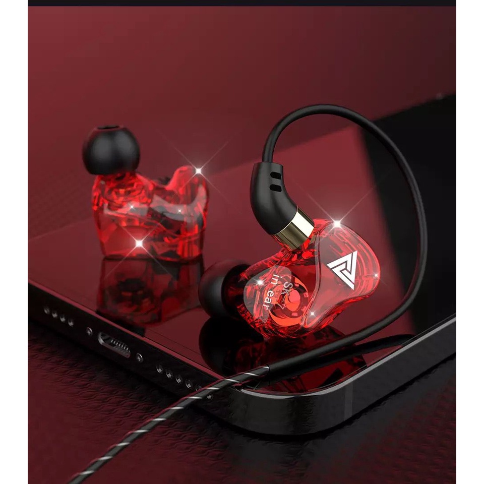 QKZ SK7 IEM Earphone Basshead - with Mic - Dynamic Driver  - Garansi Resmi 6 Bulan