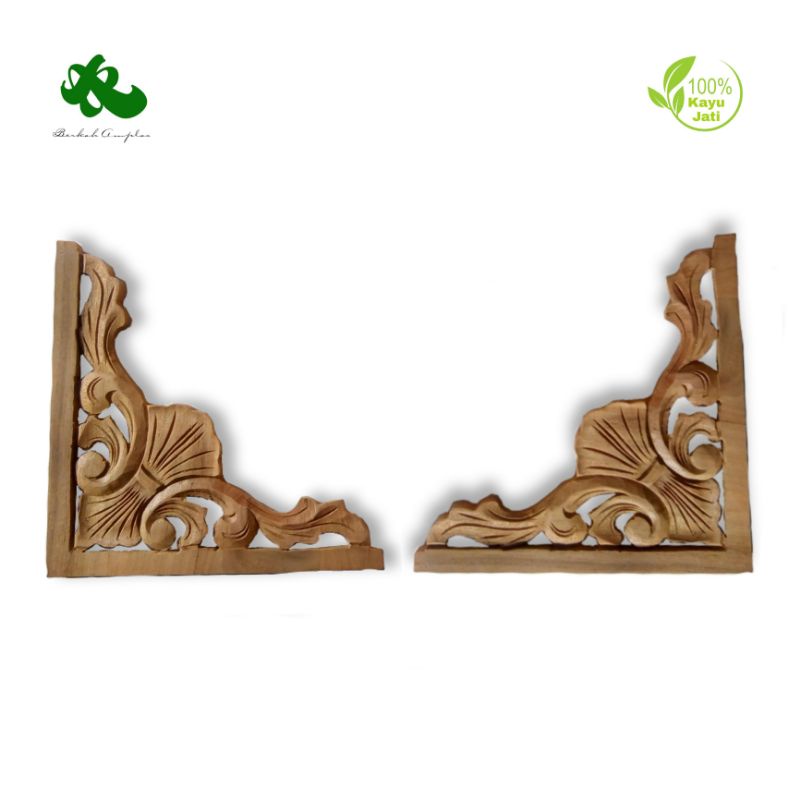 Ukiran Tempel Sudut Sepasang