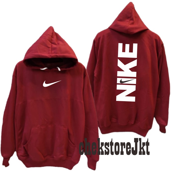 Jaket Hoodie Distro Pria-wanita Logo BW Nike Print 100% Premium Quality- Unisex