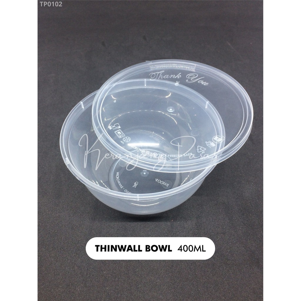 Jual Thinwall Bowl Mangkok Ml Victory Pcs Shopee Indonesia