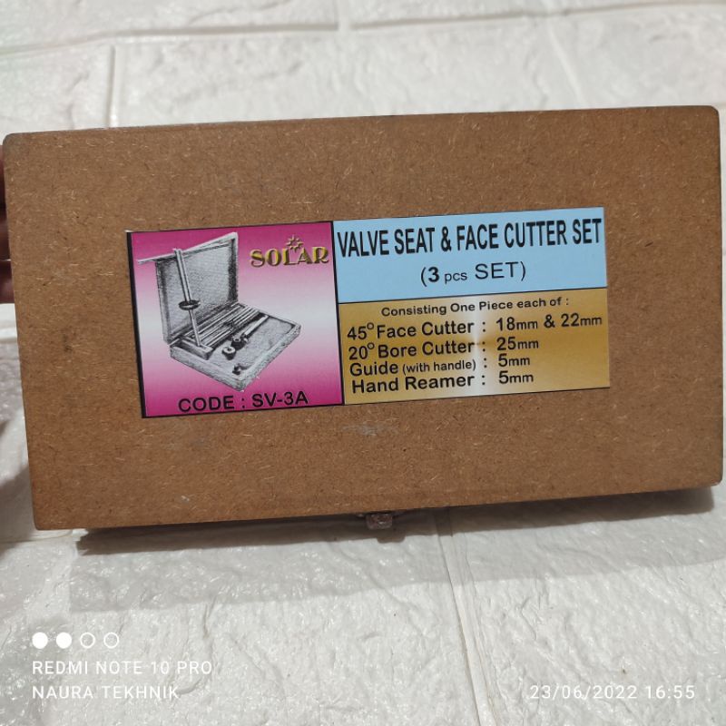 cutter valve seat isi 3 pcs setting klep motor dan mobil 3 pcs
