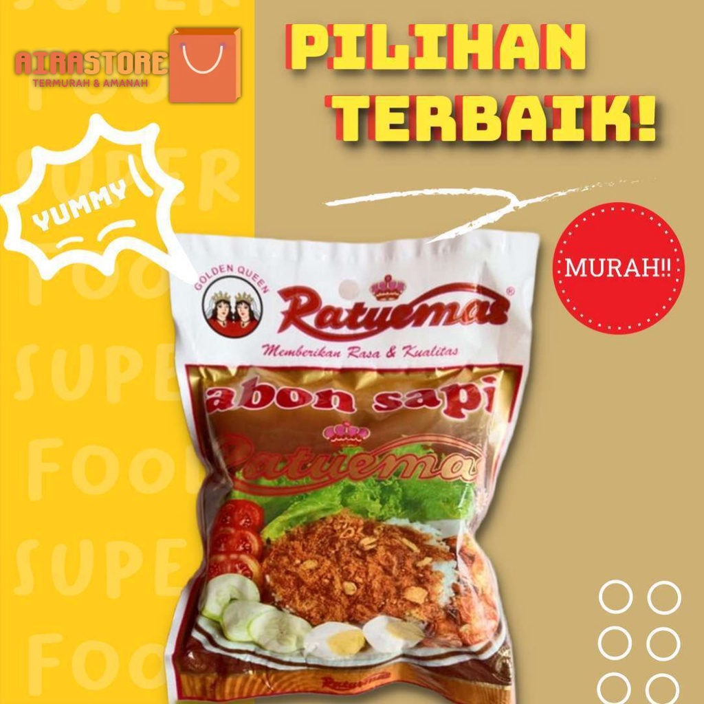 

TERMURAH!!! ABON SAPI RATU EMAS 100gr ORIGINAL