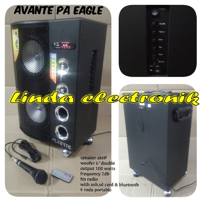 SPEAKER AKTIF 6 INCH DOUBLE AVANTE PA EAGLE