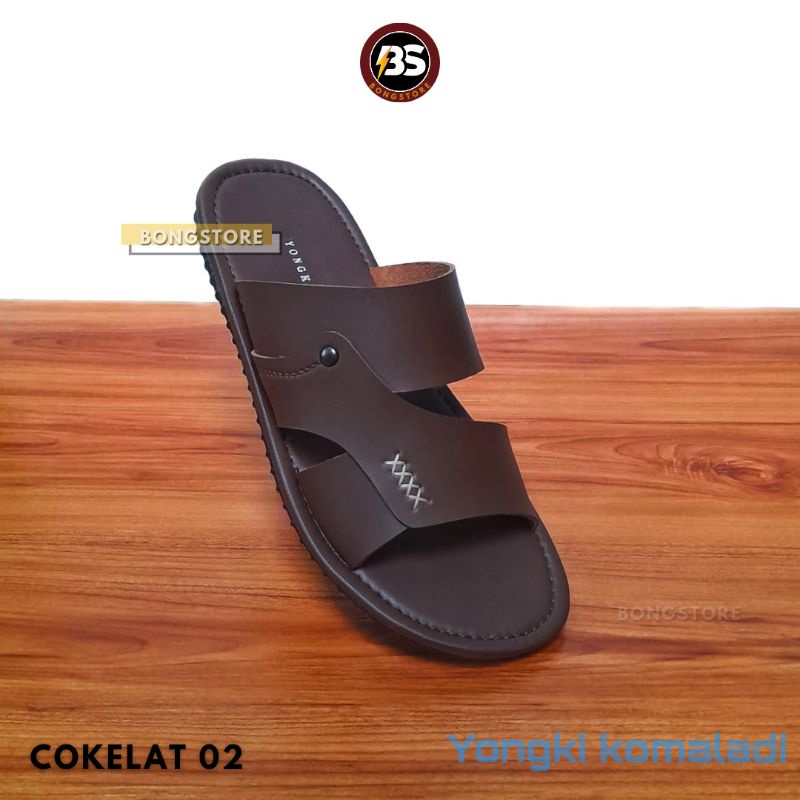 Sandal casual pria yongki komaladi terbaru sandal pria slide yongki komaladi terlaris