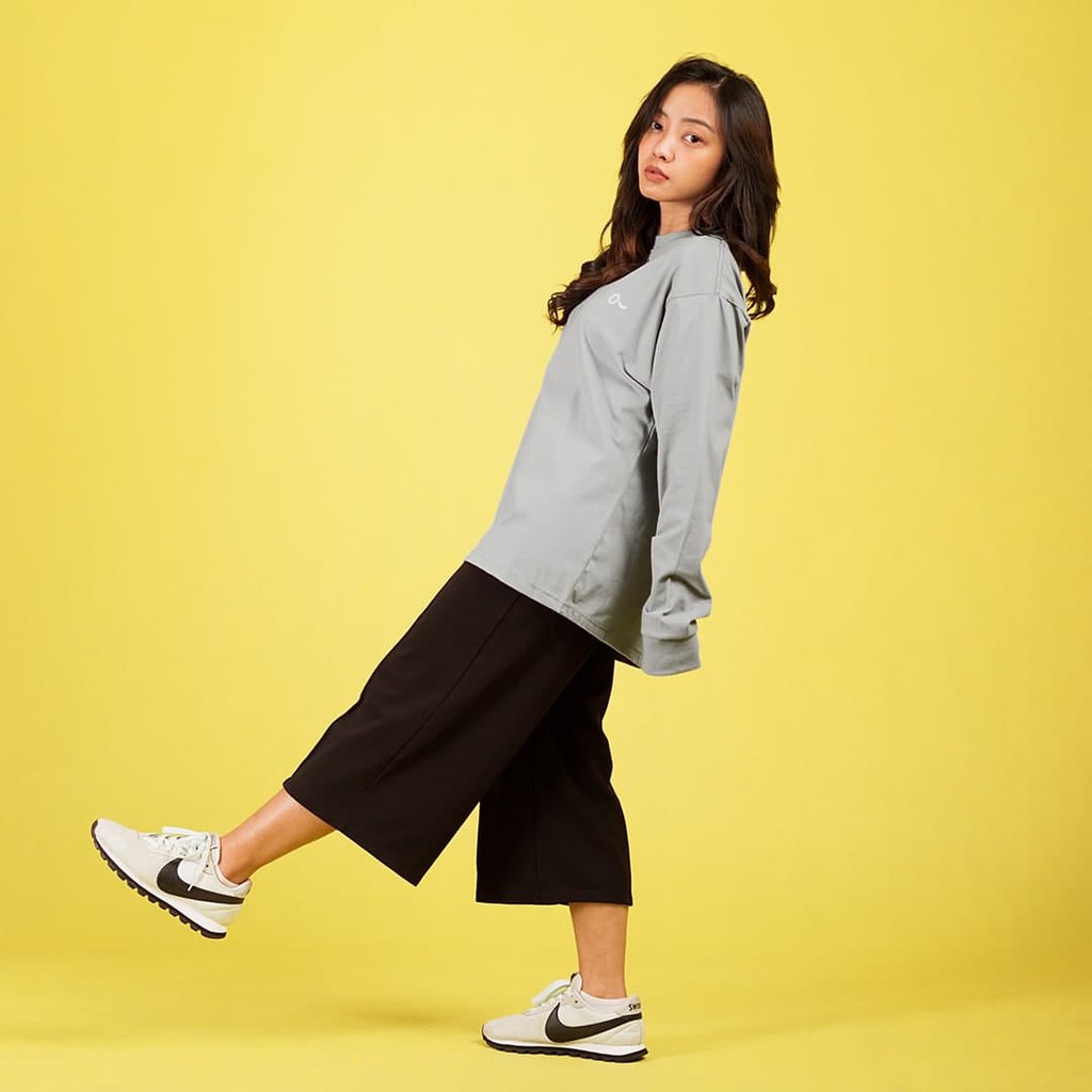 JOHNJILL - Kaos OVERSIZE Long Sleeve Women