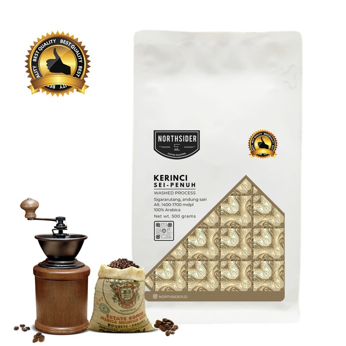 

BIJI KOPI ARABIKA KERINCI MT WASHED 500GR NORTHSIDER COFFEE