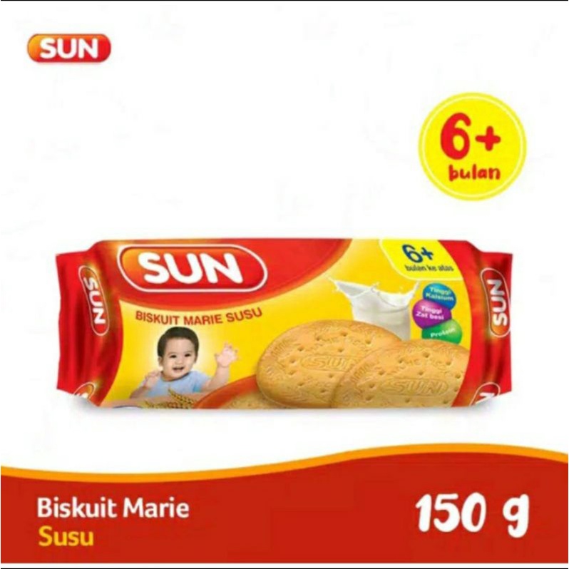 Promina Biskuit Sun Biscuit Marrie Susu 150gr Biskuit Bayi 6m+ BISKUIT BAYI