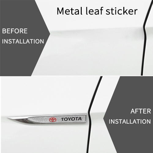 2pcs Stiker Logo Toyota Metal Berlian Imitasi Untuk Dekorasi Pintu Mobil Avanza Rush Kijiang Innova Calya Razie Yaris