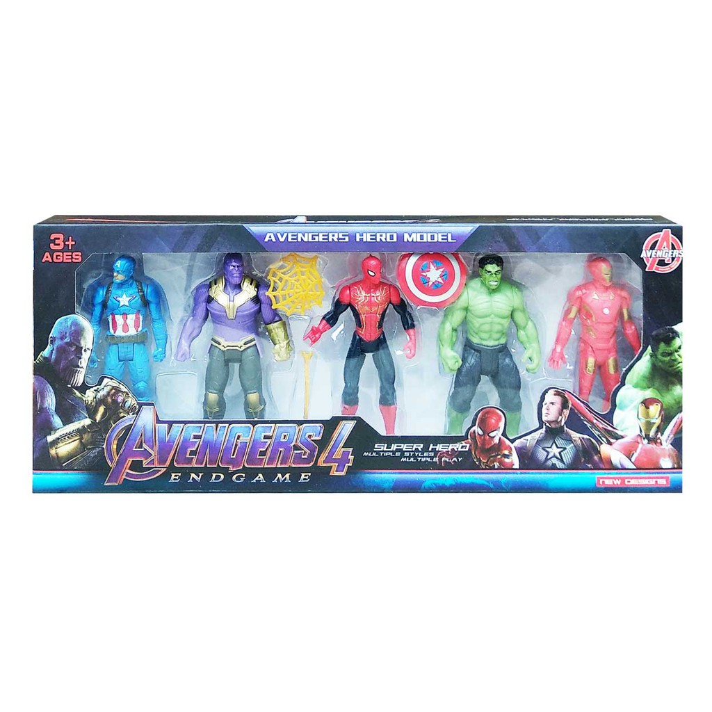 Robot Figurine Avengers isi 5 Captain America Ironman Thor Hulk Thanos