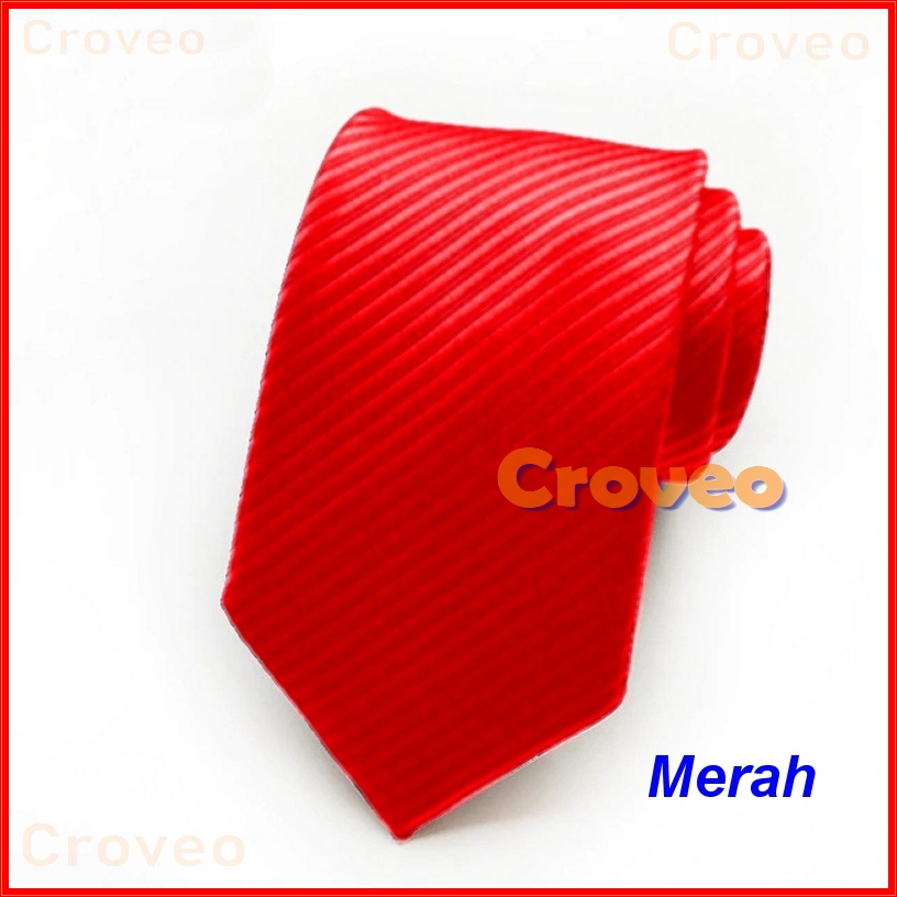 Dasi IMPORT Panjang Pria 3 Inch Hitam Dewasa Cowok Lebar Motif Garis Salur Formal Wisuda Ospek Setelan Kerja Kantor Merah Black 7.5cm 8 Cm Grosir Murah Import Resmi Satin Gold Biru Hijau Pesta Coklat Abu resleting Size Besar halus polos nectie Emas Putih