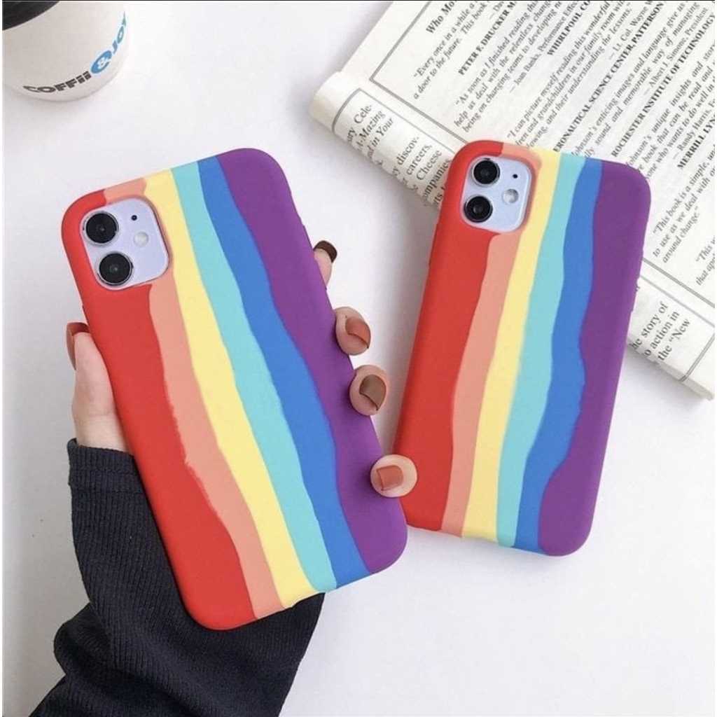 Silicone Rainbow Case For IPHONE 6 6S 6PLUS 7 8G 7PLUS X XS MAX XR 11 PRO MAX