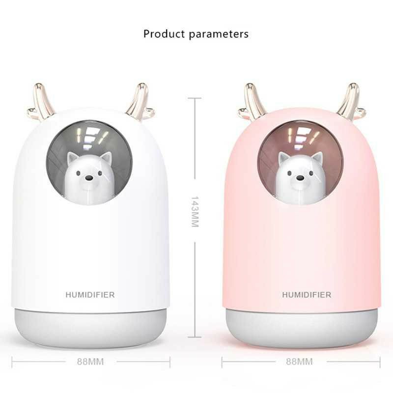 Taffware Pet Ultrasonic Humidifier RGB Aromatherapy Essential Oil Pet Design 300ml