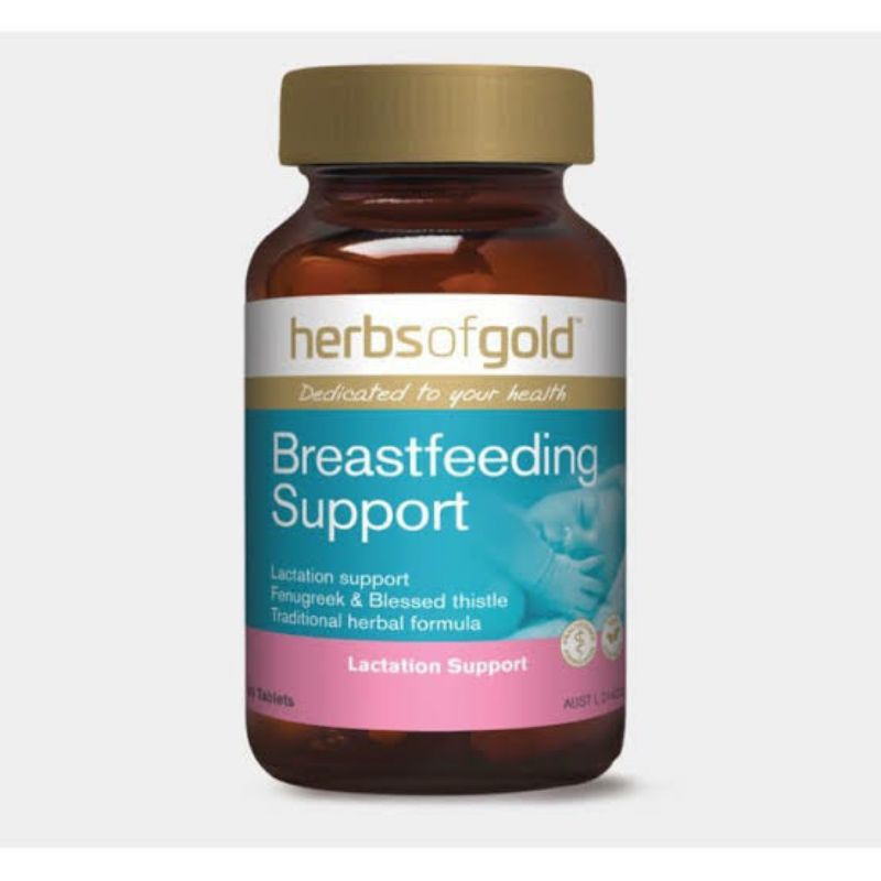 Herbs of gold breastfeeding support double strenght 1 botol isi 60 tablet pelancar asi