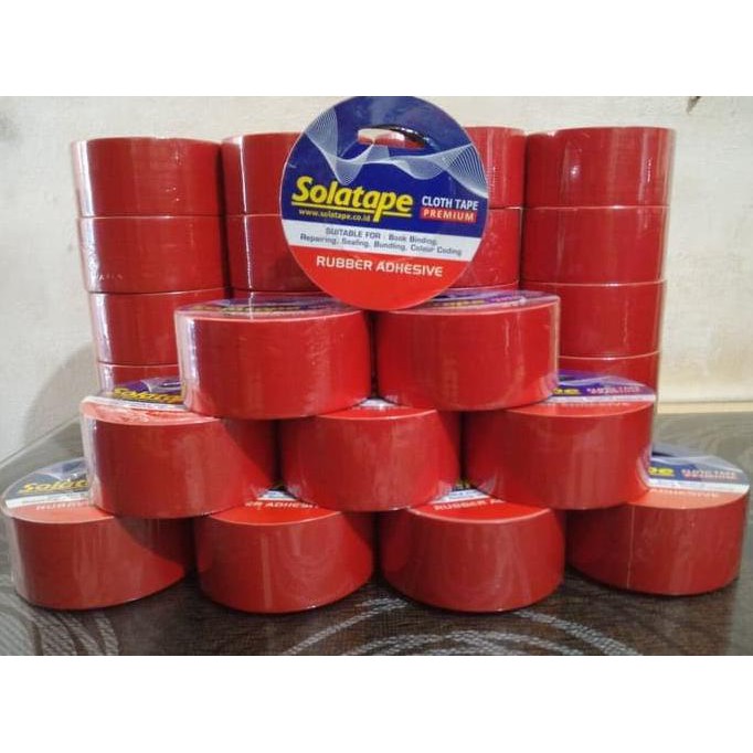 

LAKBAN KAIN WARNA MERAH BERKUALITAS / CLOTH TAPE MURAAAh