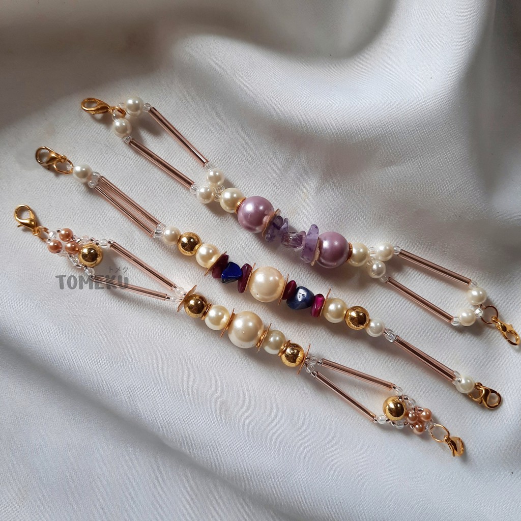 IMPERIAL SERIES [PART 1] - Tali Masker/ Pengait Masker/ Kaitan Masker/ Konektor Masker Manik Batu Mu