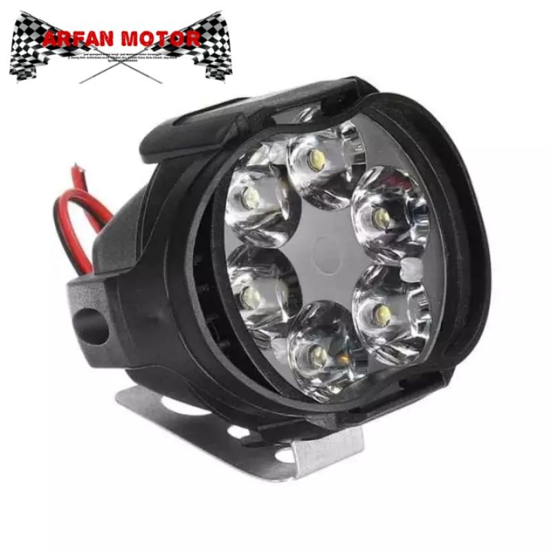 Lampu Tembak Sorot LED Motor Work Light Cree 6 mata 6 LED