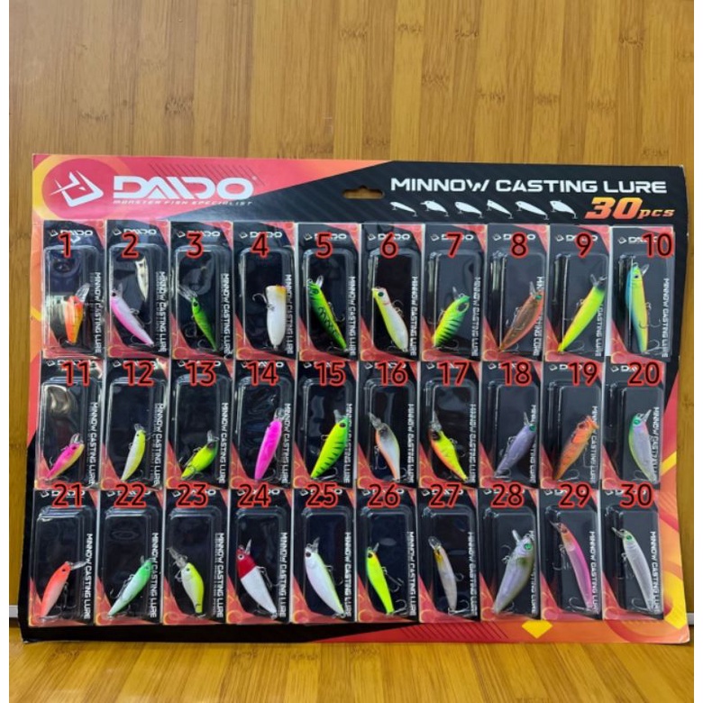 (COD) Umpan Minnow Casting Lure Daido 5cm-8cm